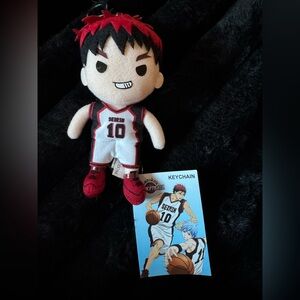 Kuroko’s Basketball Taiga Kagami Anime Plush Clip On Keychain NWT